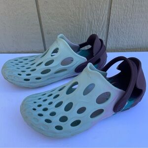 Merrell Hydro Moc Womens Comfort Water Shoes M 7.5 W 9  Sandals Clogs Aqua Green